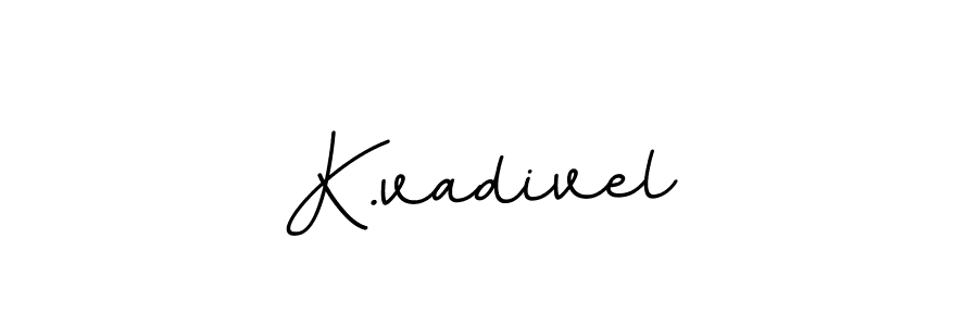 Design your own signature with our free online signature maker. With this signature software, you can create a handwritten (BallpointsItalic-DORy9) signature for name K.vadivel. K.vadivel signature style 11 images and pictures png