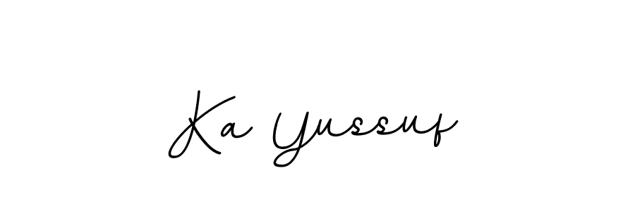 How to make Ka Yussuf name signature. Use BallpointsItalic-DORy9 style for creating short signs online. This is the latest handwritten sign. Ka Yussuf signature style 11 images and pictures png