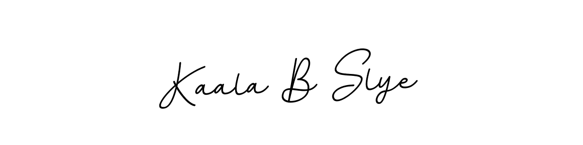 The best way (BallpointsItalic-DORy9) to make a short signature is to pick only two or three words in your name. The name Kaala B Slye include a total of six letters. For converting this name. Kaala B Slye signature style 11 images and pictures png