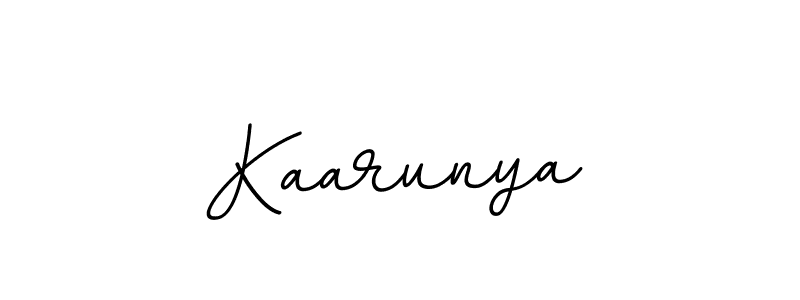 Design your own signature with our free online signature maker. With this signature software, you can create a handwritten (BallpointsItalic-DORy9) signature for name Kaarunya. Kaarunya signature style 11 images and pictures png