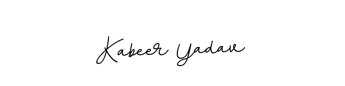 How to make Kabeer Yadav name signature. Use BallpointsItalic-DORy9 style for creating short signs online. This is the latest handwritten sign. Kabeer Yadav signature style 11 images and pictures png