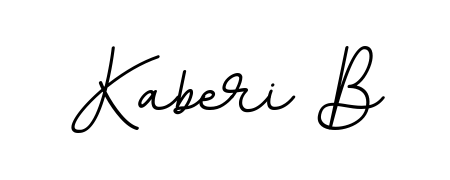 Transform the name Kaberi B into a signature masterpiece using BallpointsItalic-DORy9 font. Ideal for photographers, artists, and creators looking for watermarks. Kaberi B signature style 11 images and pictures png