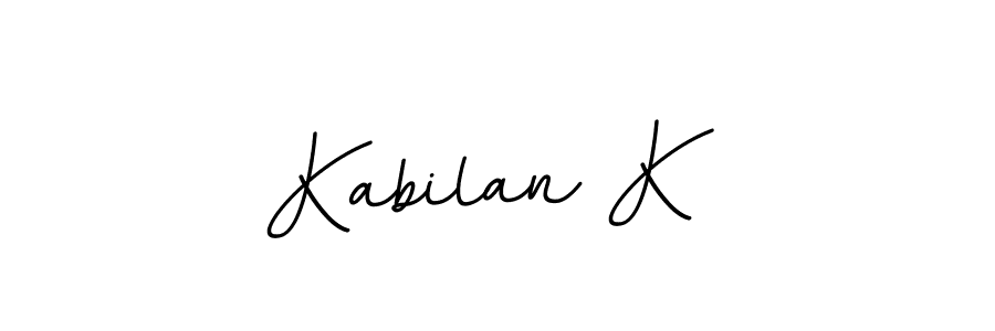Design your own signature with our free online signature maker. With this signature software, you can create a handwritten (BallpointsItalic-DORy9) signature for name Kabilan K. Kabilan K signature style 11 images and pictures png