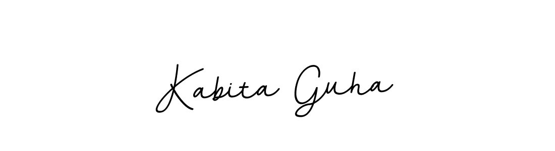 Design your own signature with our free online signature maker. With this signature software, you can create a handwritten (BallpointsItalic-DORy9) signature for name Kabita Guha. Kabita Guha signature style 11 images and pictures png