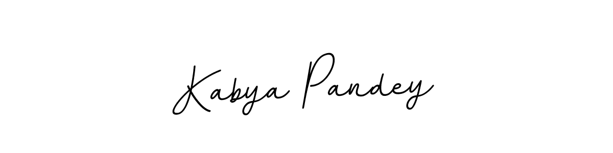 Design your own signature with our free online signature maker. With this signature software, you can create a handwritten (BallpointsItalic-DORy9) signature for name Kabya Pandey. Kabya Pandey signature style 11 images and pictures png