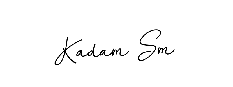 The best way (BallpointsItalic-DORy9) to make a short signature is to pick only two or three words in your name. The name Kadam Sm include a total of six letters. For converting this name. Kadam Sm signature style 11 images and pictures png