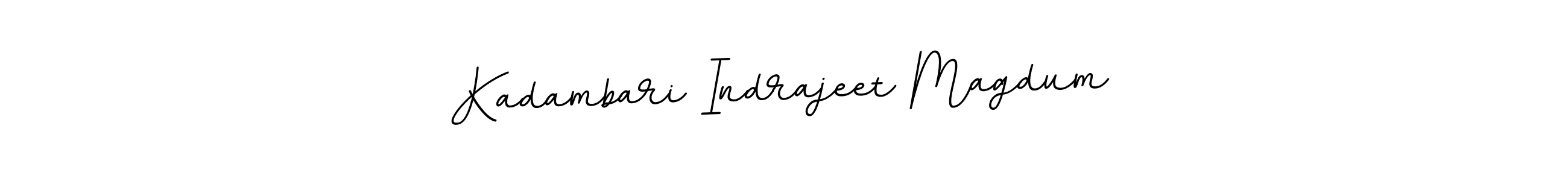 Design your own signature with our free online signature maker. With this signature software, you can create a handwritten (BallpointsItalic-DORy9) signature for name Kadambari Indrajeet Magdum. Kadambari Indrajeet Magdum signature style 11 images and pictures png