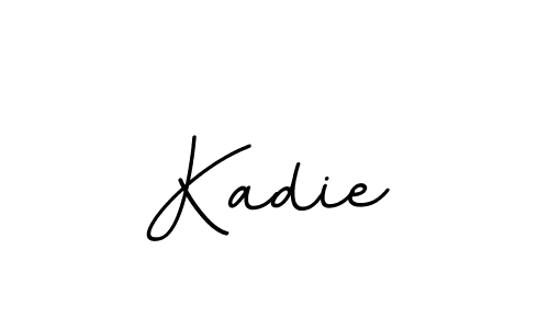 How to make Kadie name signature. Use BallpointsItalic-DORy9 style for creating short signs online. This is the latest handwritten sign. Kadie signature style 11 images and pictures png
