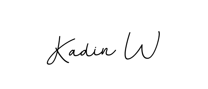 It looks lik you need a new signature style for name Kadin W. Design unique handwritten (BallpointsItalic-DORy9) signature with our free signature maker in just a few clicks. Kadin W signature style 11 images and pictures png