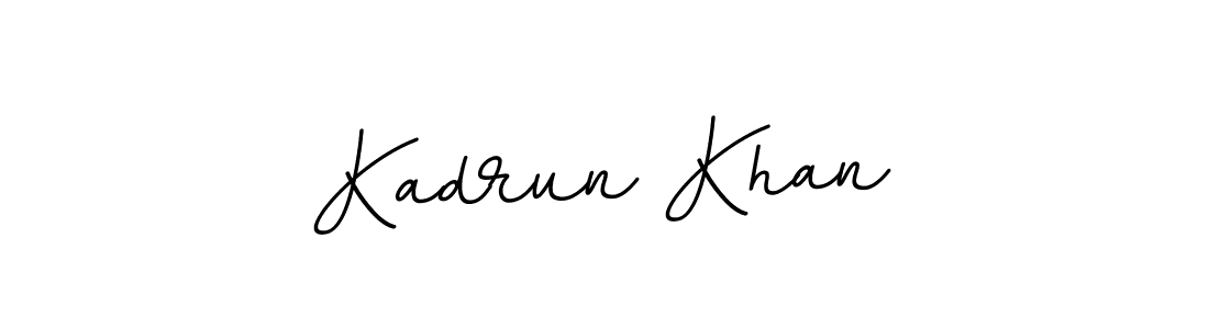 Design your own signature with our free online signature maker. With this signature software, you can create a handwritten (BallpointsItalic-DORy9) signature for name Kadrun Khan. Kadrun Khan signature style 11 images and pictures png