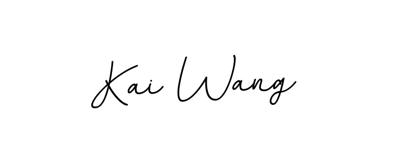 Design your own signature with our free online signature maker. With this signature software, you can create a handwritten (BallpointsItalic-DORy9) signature for name Kai Wang. Kai Wang signature style 11 images and pictures png