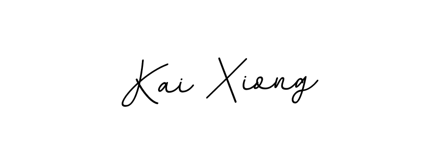 How to make Kai Xiong name signature. Use BallpointsItalic-DORy9 style for creating short signs online. This is the latest handwritten sign. Kai Xiong signature style 11 images and pictures png