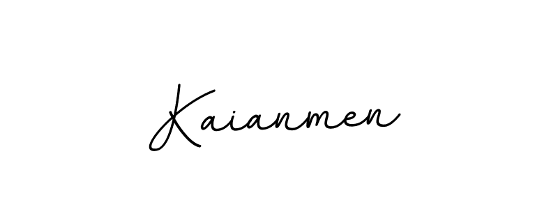 Design your own signature with our free online signature maker. With this signature software, you can create a handwritten (BallpointsItalic-DORy9) signature for name Kaianmen. Kaianmen signature style 11 images and pictures png