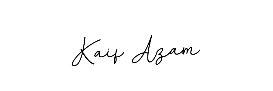 Use a signature maker to create a handwritten signature online. With this signature software, you can design (BallpointsItalic-DORy9) your own signature for name Kaif Azam. Kaif Azam signature style 11 images and pictures png