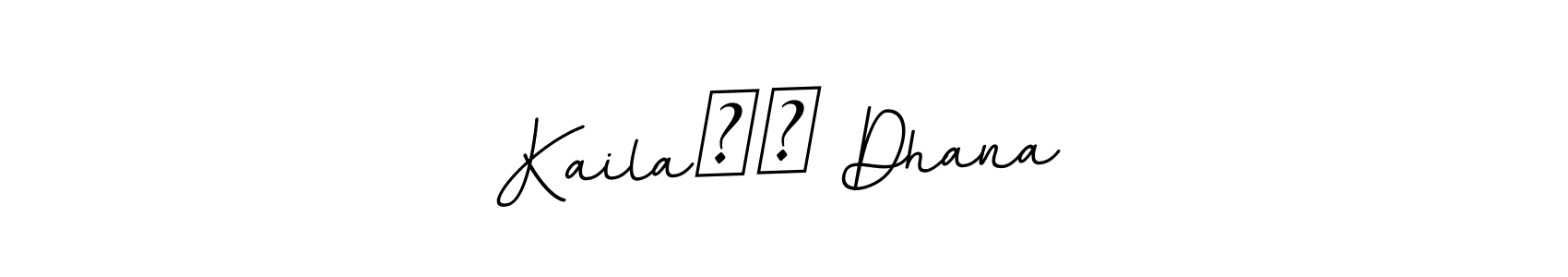Design your own signature with our free online signature maker. With this signature software, you can create a handwritten (BallpointsItalic-DORy9) signature for name Kaila❤️ Dhana. Kaila❤️ Dhana signature style 11 images and pictures png