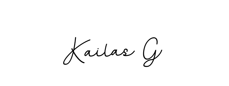 The best way (BallpointsItalic-DORy9) to make a short signature is to pick only two or three words in your name. The name Kailas G include a total of six letters. For converting this name. Kailas G signature style 11 images and pictures png