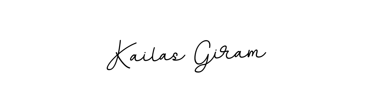 How to make Kailas Giram name signature. Use BallpointsItalic-DORy9 style for creating short signs online. This is the latest handwritten sign. Kailas Giram signature style 11 images and pictures png