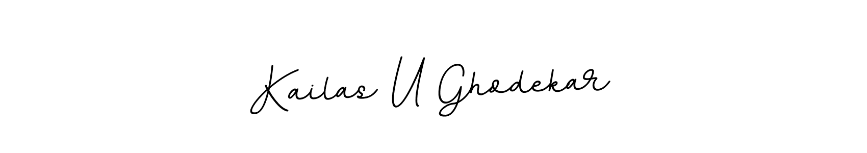 The best way (BallpointsItalic-DORy9) to make a short signature is to pick only two or three words in your name. The name Kailas U Ghodekar include a total of six letters. For converting this name. Kailas U Ghodekar signature style 11 images and pictures png