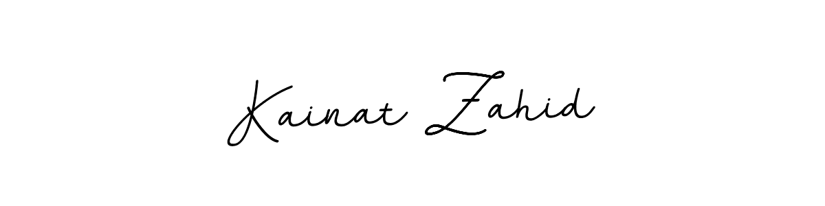 Use a signature maker to create a handwritten signature online. With this signature software, you can design (BallpointsItalic-DORy9) your own signature for name Kainat Zahid. Kainat Zahid signature style 11 images and pictures png