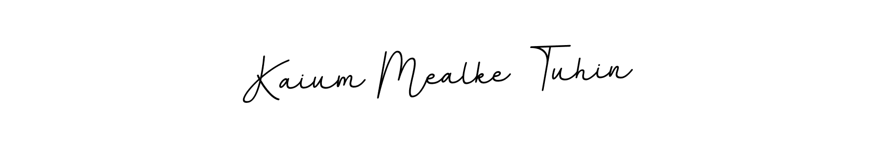 Use a signature maker to create a handwritten signature online. With this signature software, you can design (BallpointsItalic-DORy9) your own signature for name Kaium Mealke Tuhin. Kaium Mealke Tuhin signature style 11 images and pictures png