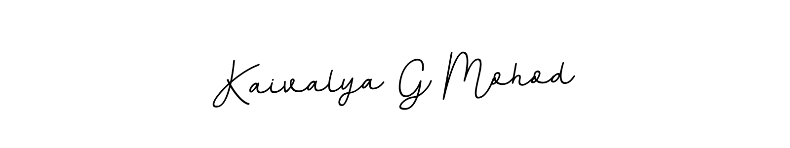 Design your own signature with our free online signature maker. With this signature software, you can create a handwritten (BallpointsItalic-DORy9) signature for name Kaivalya G Mohod. Kaivalya G Mohod signature style 11 images and pictures png