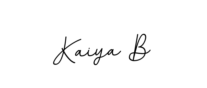 Create a beautiful signature design for name Kaiya B. With this signature (BallpointsItalic-DORy9) fonts, you can make a handwritten signature for free. Kaiya B signature style 11 images and pictures png