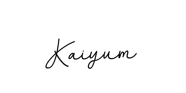 Use a signature maker to create a handwritten signature online. With this signature software, you can design (BallpointsItalic-DORy9) your own signature for name Kaiyum. Kaiyum signature style 11 images and pictures png