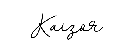 Design your own signature with our free online signature maker. With this signature software, you can create a handwritten (BallpointsItalic-DORy9) signature for name Kaizor. Kaizor signature style 11 images and pictures png