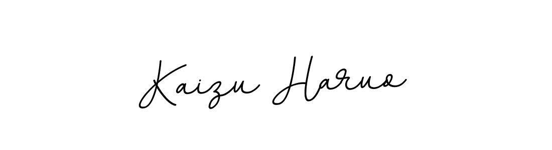 Make a beautiful signature design for name Kaizu Haruo. With this signature (BallpointsItalic-DORy9) style, you can create a handwritten signature for free. Kaizu Haruo signature style 11 images and pictures png