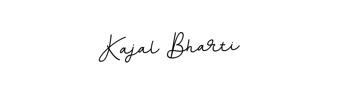 Make a beautiful signature design for name Kajal Bharti. With this signature (BallpointsItalic-DORy9) style, you can create a handwritten signature for free. Kajal Bharti signature style 11 images and pictures png