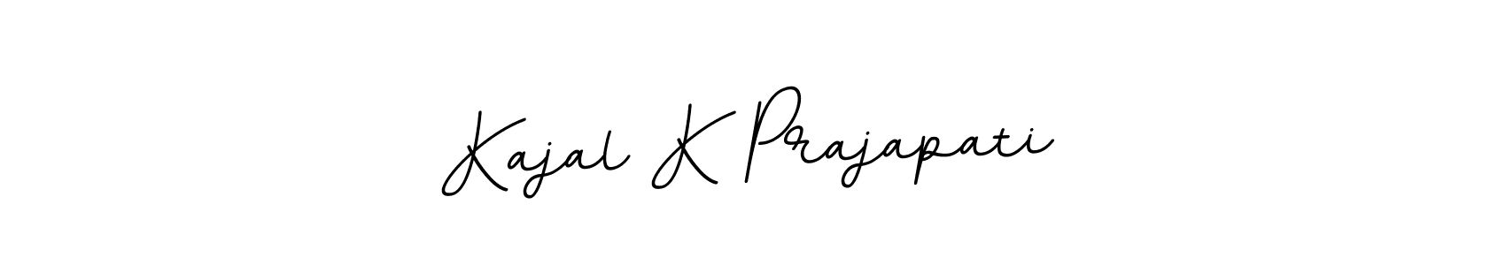 Create a beautiful signature design for name Kajal K Prajapati. With this signature (BallpointsItalic-DORy9) fonts, you can make a handwritten signature for free. Kajal K Prajapati signature style 11 images and pictures png