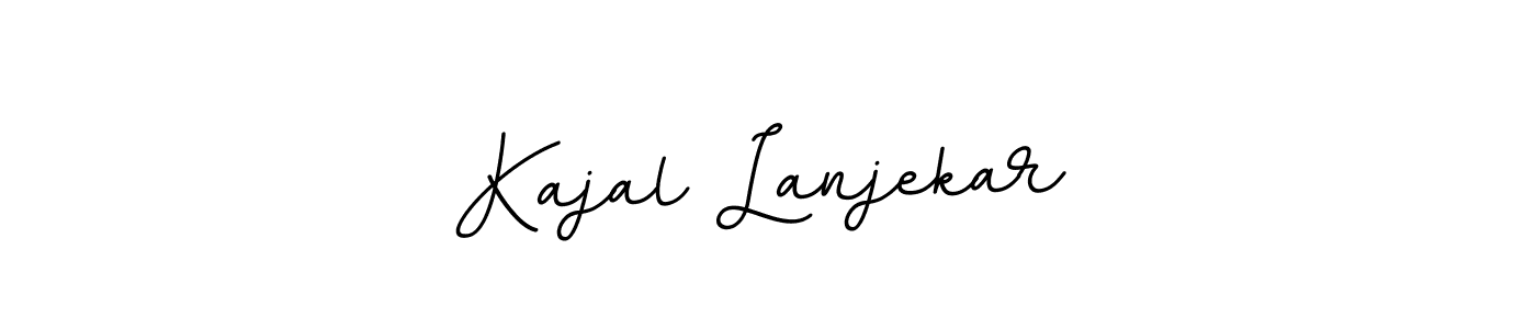 You should practise on your own different ways (BallpointsItalic-DORy9) to write your name (Kajal Lanjekar) in signature. don't let someone else do it for you. Kajal Lanjekar signature style 11 images and pictures png