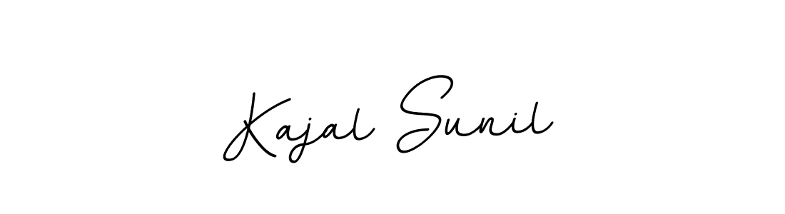 How to make Kajal Sunil name signature. Use BallpointsItalic-DORy9 style for creating short signs online. This is the latest handwritten sign. Kajal Sunil signature style 11 images and pictures png