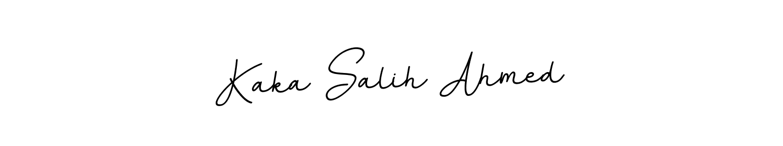 Use a signature maker to create a handwritten signature online. With this signature software, you can design (BallpointsItalic-DORy9) your own signature for name Kaka Salih Ahmed. Kaka Salih Ahmed signature style 11 images and pictures png