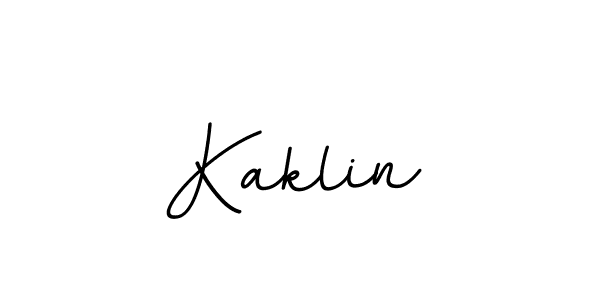 Make a beautiful signature design for name Kaklin. With this signature (BallpointsItalic-DORy9) style, you can create a handwritten signature for free. Kaklin signature style 11 images and pictures png