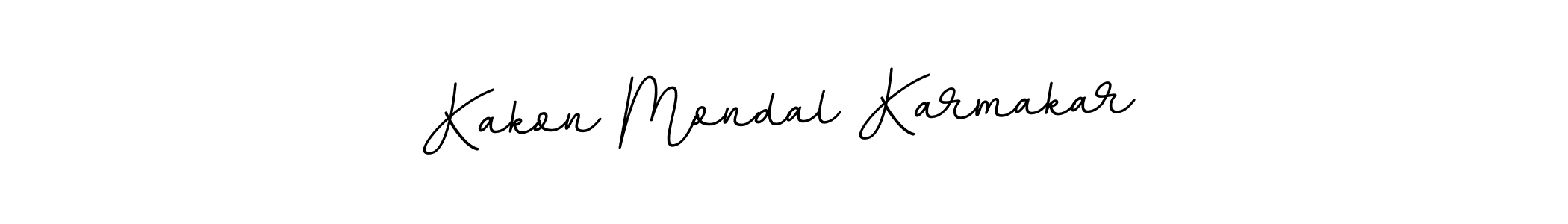 You should practise on your own different ways (BallpointsItalic-DORy9) to write your name (Kakon Mondal Karmakar) in signature. don't let someone else do it for you. Kakon Mondal Karmakar signature style 11 images and pictures png