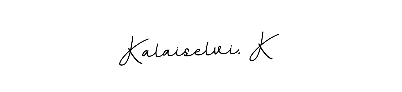 Use a signature maker to create a handwritten signature online. With this signature software, you can design (BallpointsItalic-DORy9) your own signature for name Kalaiselvi. K. Kalaiselvi. K signature style 11 images and pictures png