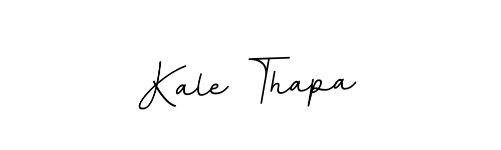 How to make Kale Thapa name signature. Use BallpointsItalic-DORy9 style for creating short signs online. This is the latest handwritten sign. Kale Thapa signature style 11 images and pictures png