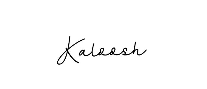 Use a signature maker to create a handwritten signature online. With this signature software, you can design (BallpointsItalic-DORy9) your own signature for name Kaloosh. Kaloosh signature style 11 images and pictures png