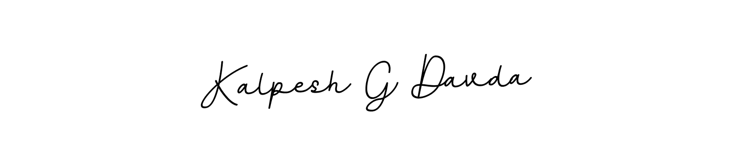 Make a beautiful signature design for name Kalpesh G Davda. With this signature (BallpointsItalic-DORy9) style, you can create a handwritten signature for free. Kalpesh G Davda signature style 11 images and pictures png