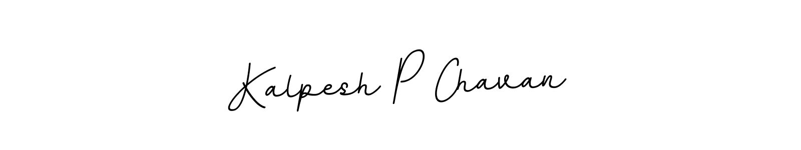 Design your own signature with our free online signature maker. With this signature software, you can create a handwritten (BallpointsItalic-DORy9) signature for name Kalpesh P Chavan. Kalpesh P Chavan signature style 11 images and pictures png