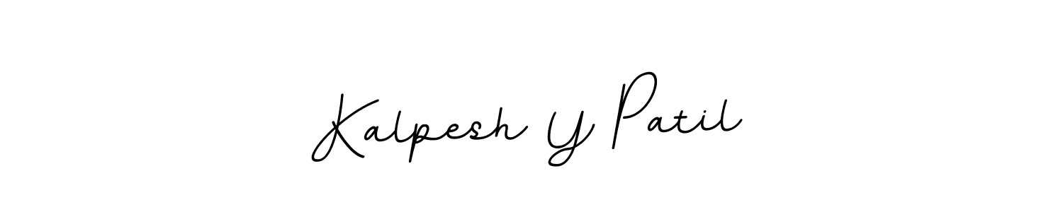 Make a beautiful signature design for name Kalpesh Y Patil. With this signature (BallpointsItalic-DORy9) style, you can create a handwritten signature for free. Kalpesh Y Patil signature style 11 images and pictures png