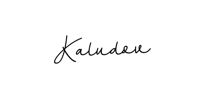 Design your own signature with our free online signature maker. With this signature software, you can create a handwritten (BallpointsItalic-DORy9) signature for name Kaludov. Kaludov signature style 11 images and pictures png