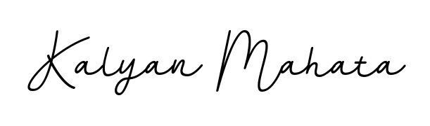Create a personalized artistic stamp with Kalyan Mahata in BallpointsItalic-DORy9 font. Perfect for visual artists, designers, and influencers. Kalyan Mahata signature style 11 images and pictures png