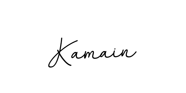 Create a beautiful signature design for name Kamain. With this signature (BallpointsItalic-DORy9) fonts, you can make a handwritten signature for free. Kamain signature style 11 images and pictures png