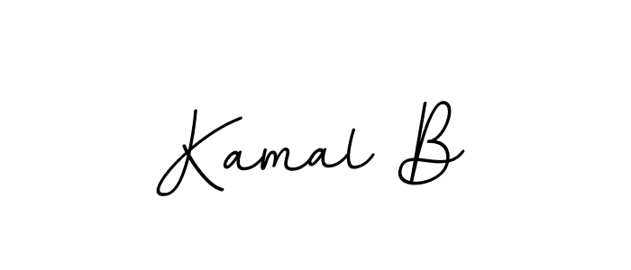 Design your own signature with our free online signature maker. With this signature software, you can create a handwritten (BallpointsItalic-DORy9) signature for name Kamal B. Kamal B signature style 11 images and pictures png