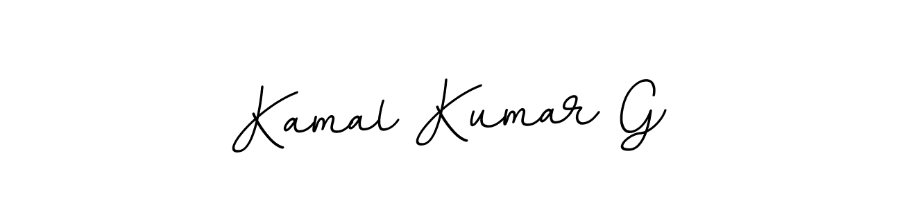 You should practise on your own different ways (BallpointsItalic-DORy9) to write your name (Kamal Kumar G) in signature. don't let someone else do it for you. Kamal Kumar G signature style 11 images and pictures png