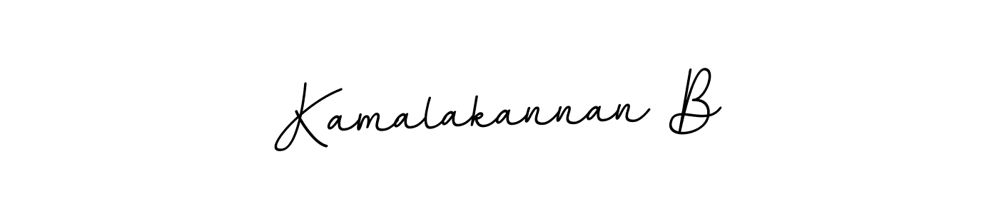 The best way (BallpointsItalic-DORy9) to make a short signature is to pick only two or three words in your name. The name Kamalakannan B include a total of six letters. For converting this name. Kamalakannan B signature style 11 images and pictures png
