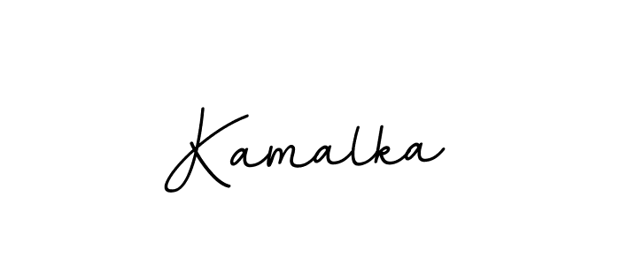 Design your own signature with our free online signature maker. With this signature software, you can create a handwritten (BallpointsItalic-DORy9) signature for name Kamalka. Kamalka signature style 11 images and pictures png