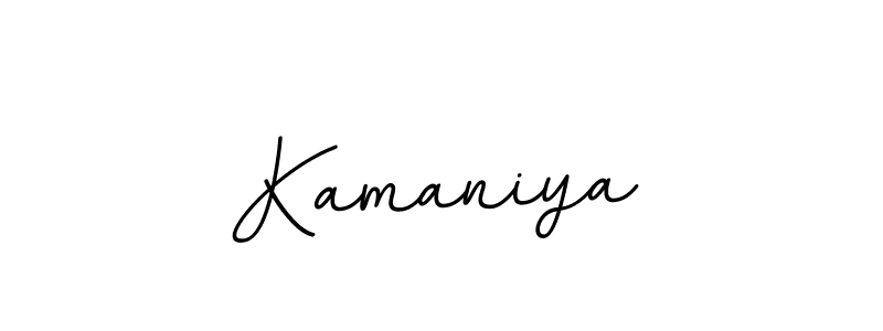 Also we have Kamaniya name is the best signature style. Create professional handwritten signature collection using BallpointsItalic-DORy9 autograph style. Kamaniya signature style 11 images and pictures png